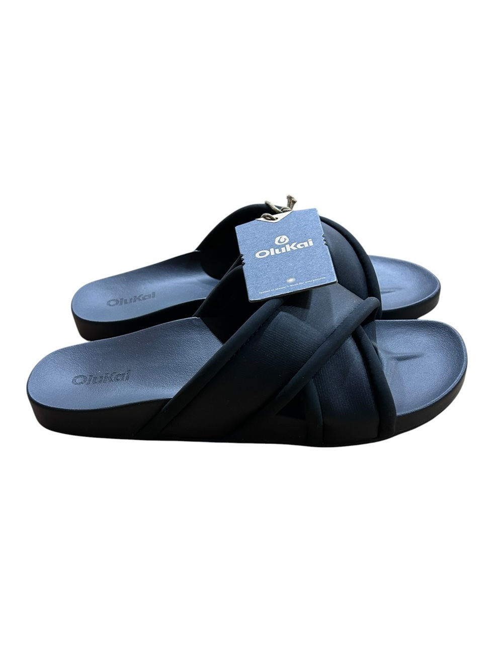NWT OLUKAI ANI - LAVA ROCK Black Womens 8 - Picture 2 of 6